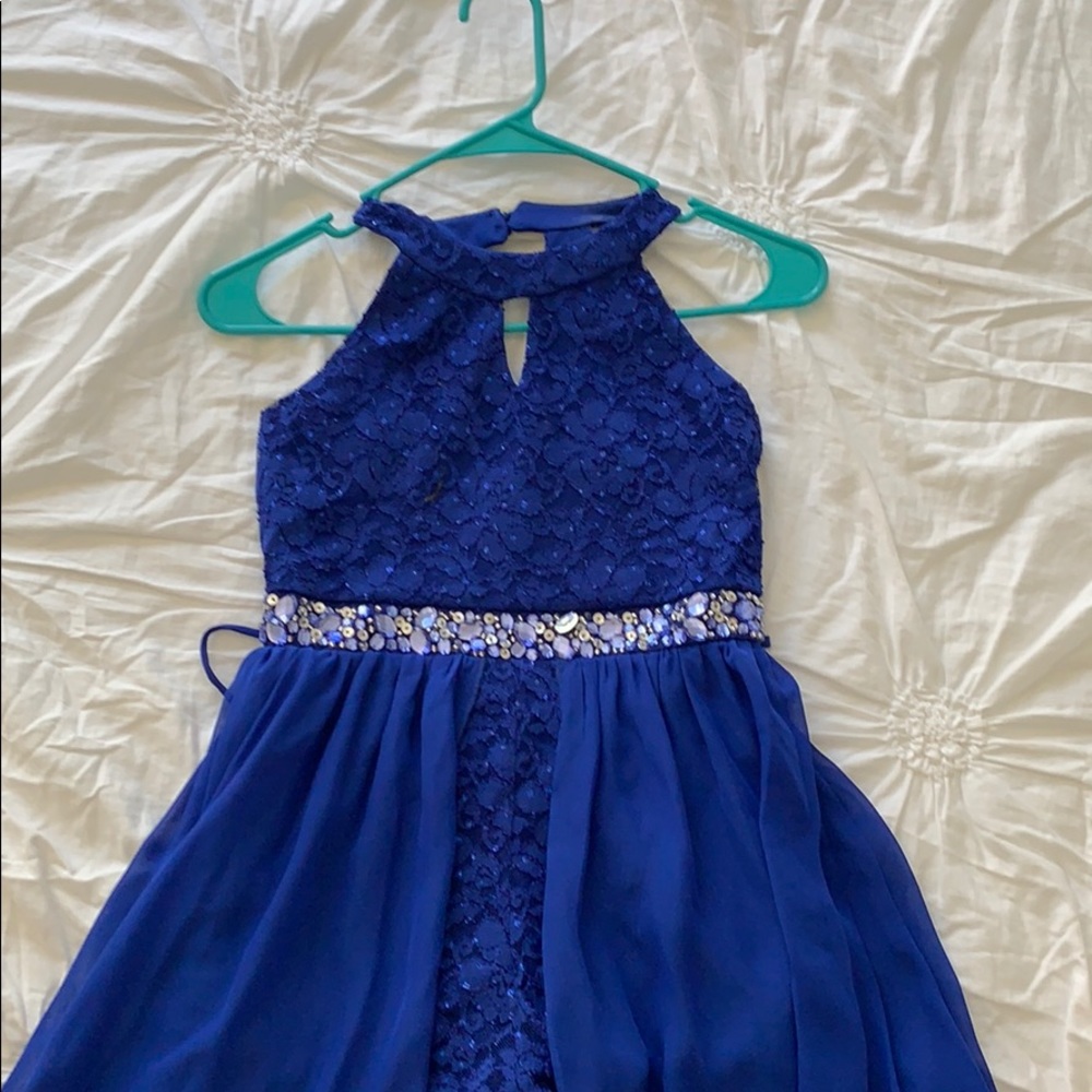 Long Royal Blue Formal Gown